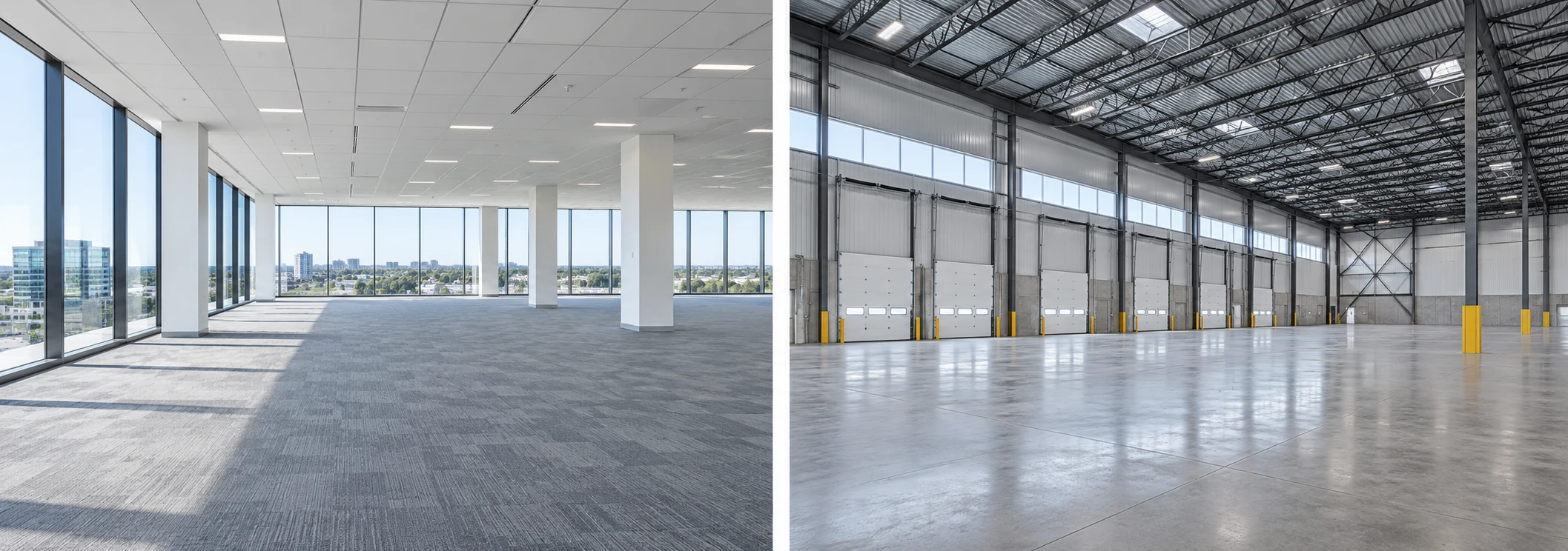 Illustrative vacant office interior
